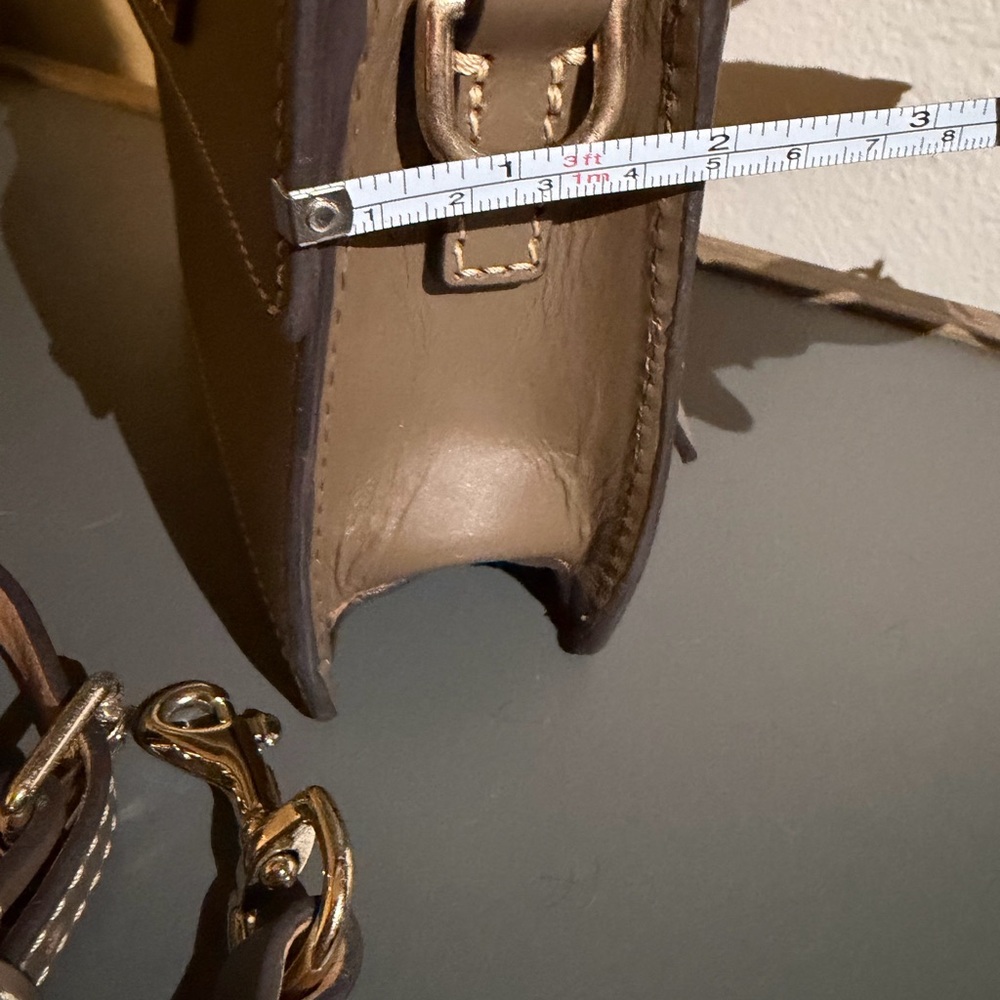 Dooney & Bourke Brown Leather Shoulder Bag - Picture 9 of 10